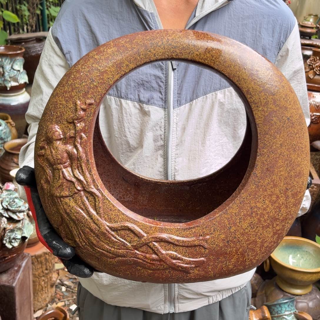 红陶20CM（含）-50CM（不含）高32口14无孔