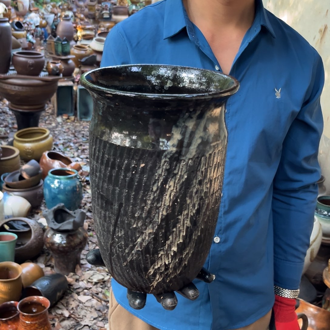 红陶20CM（含）-50CM（不含）高27口19有孔