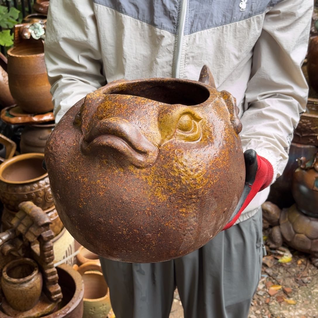 红陶20CM（含）-50CM（不含）高21口17无孔