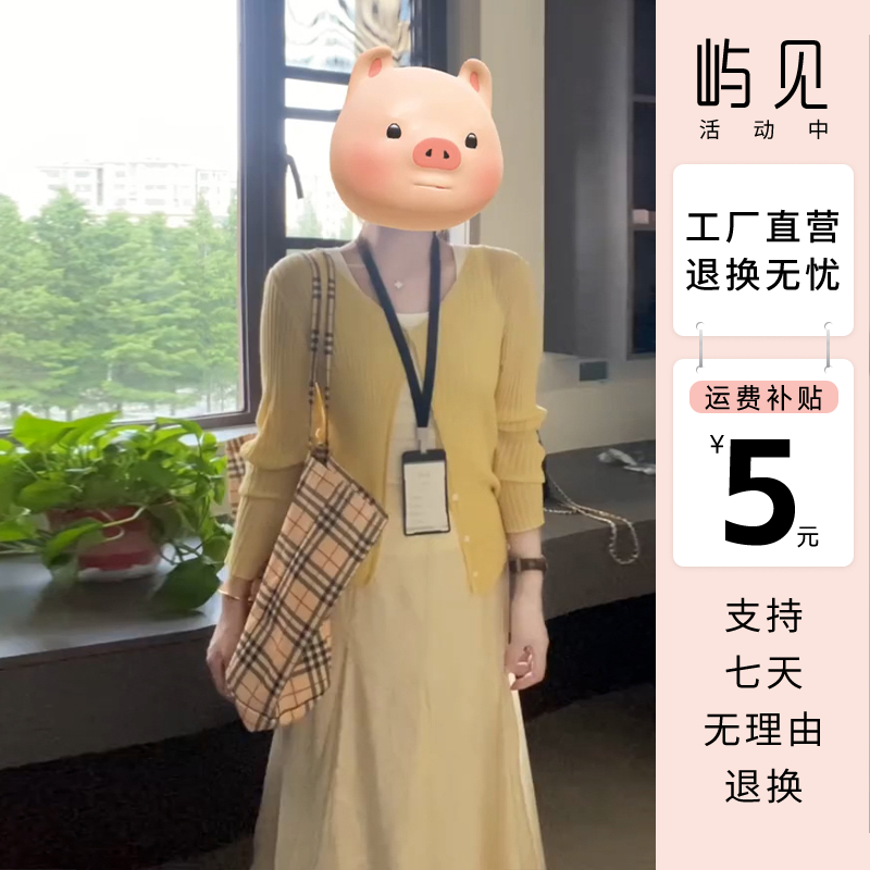 5513入韩系穿搭一整套2025新款爆款女装毛衣半身裙休闲温柔套装