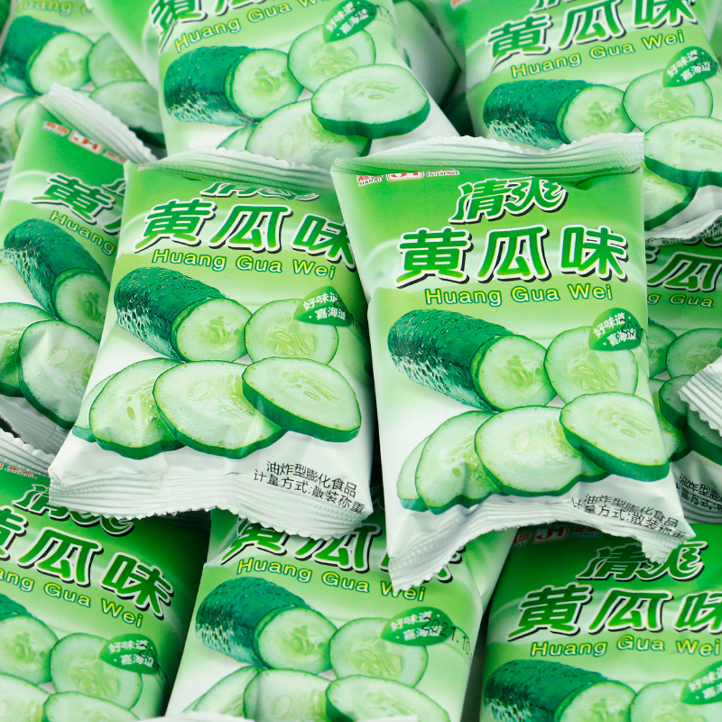 【小扬哥甄选】清爽黄瓜味薯片20包整箱独立小包膨化食品休闲零食