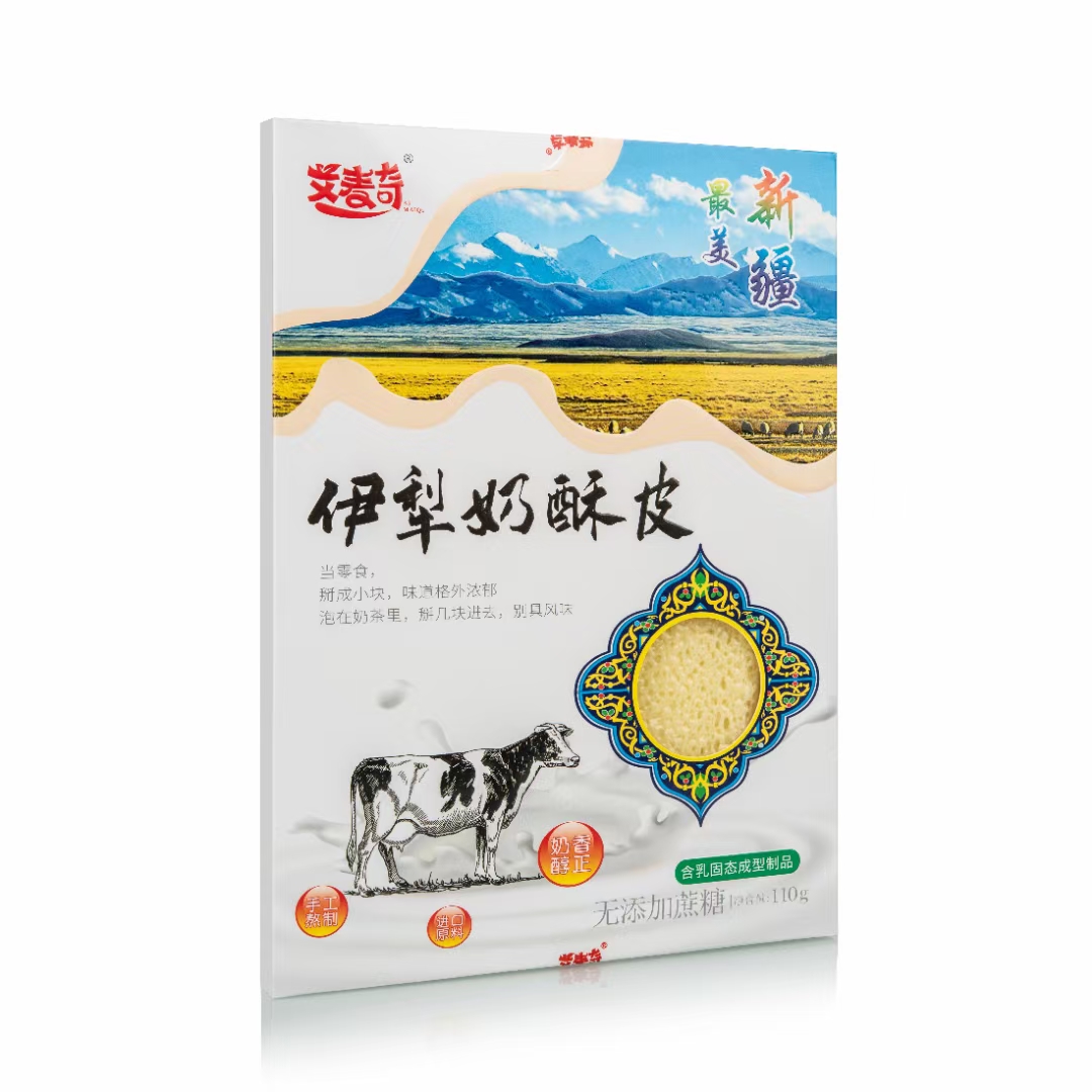 小扬哥力荐】新疆伊犁奶酥皮艾麦奇即食奶香酥脆干奶皮子原味无蔗