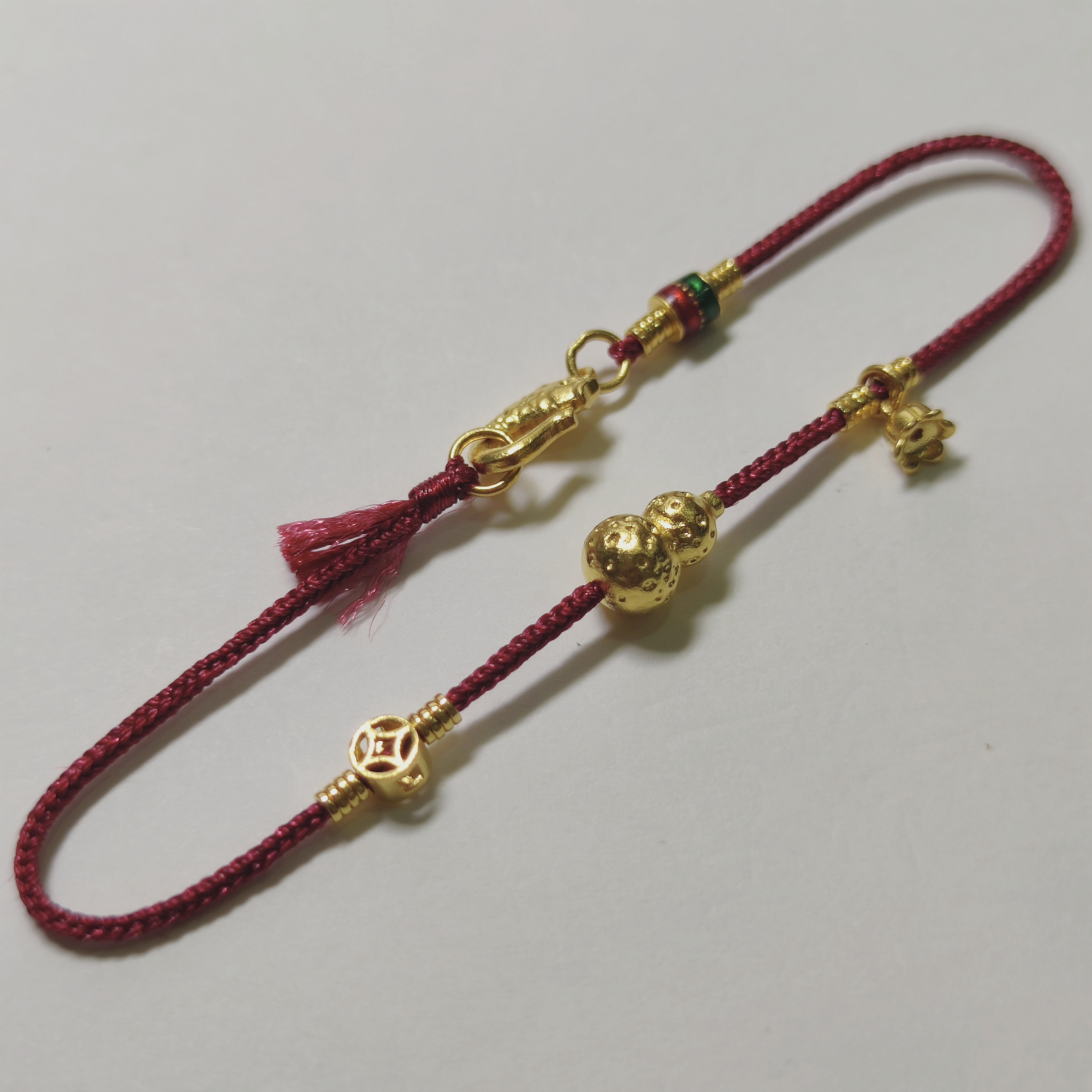 素竹足金金料古法3.15克