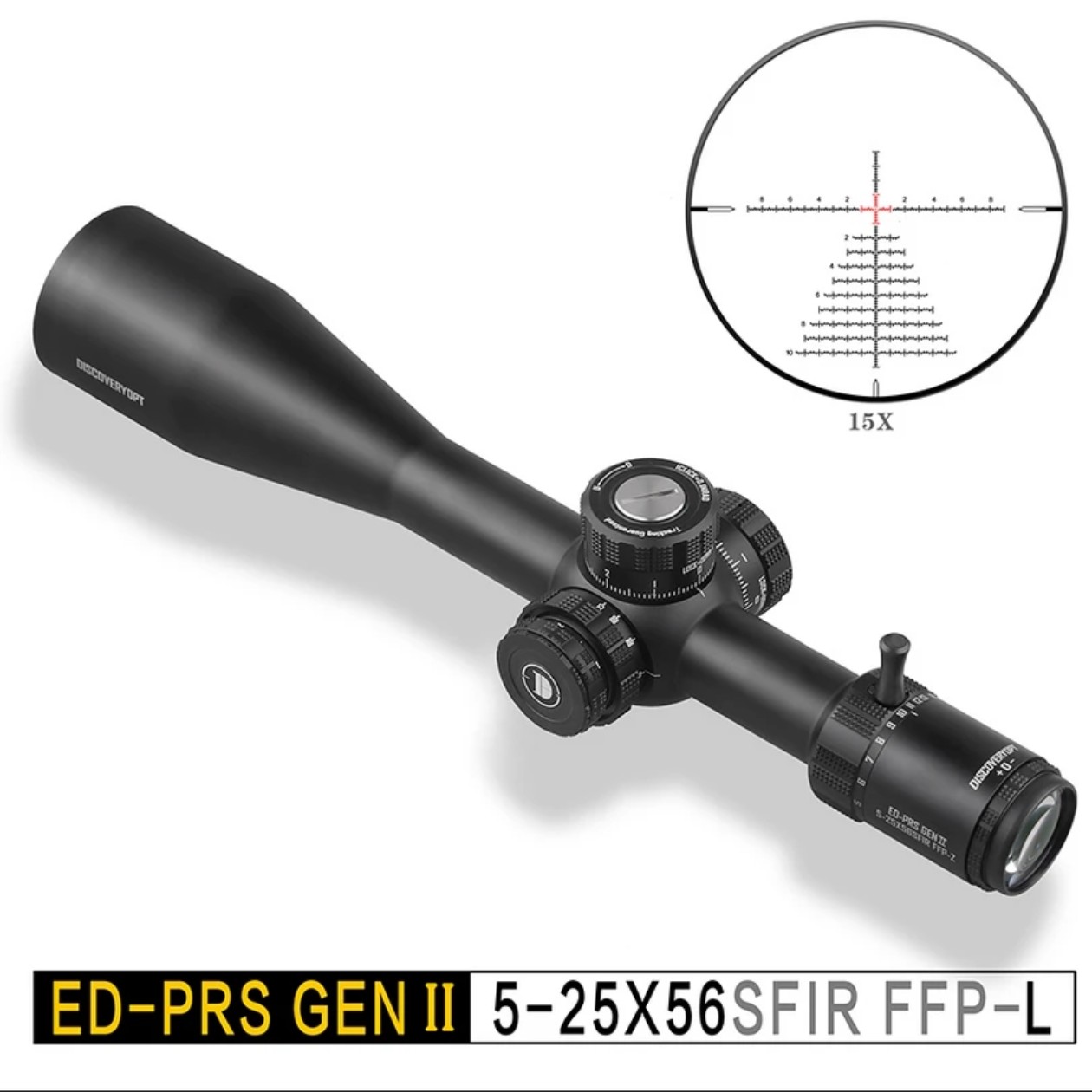 发现者ED-PRS 5-25X56SFIR前置 ZEROSTOP（34管）望远镜变倍