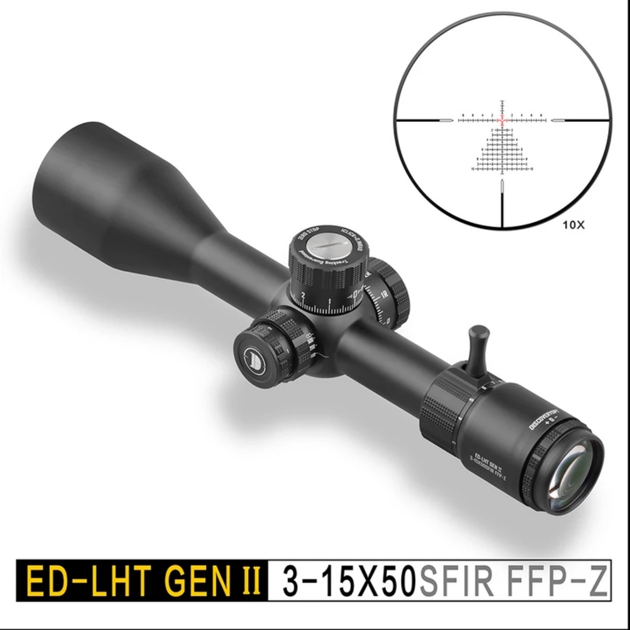 【全新】发现者ED 3-15X50SFIR前置十字分化吃鸡八倍镜单筒望远镜
