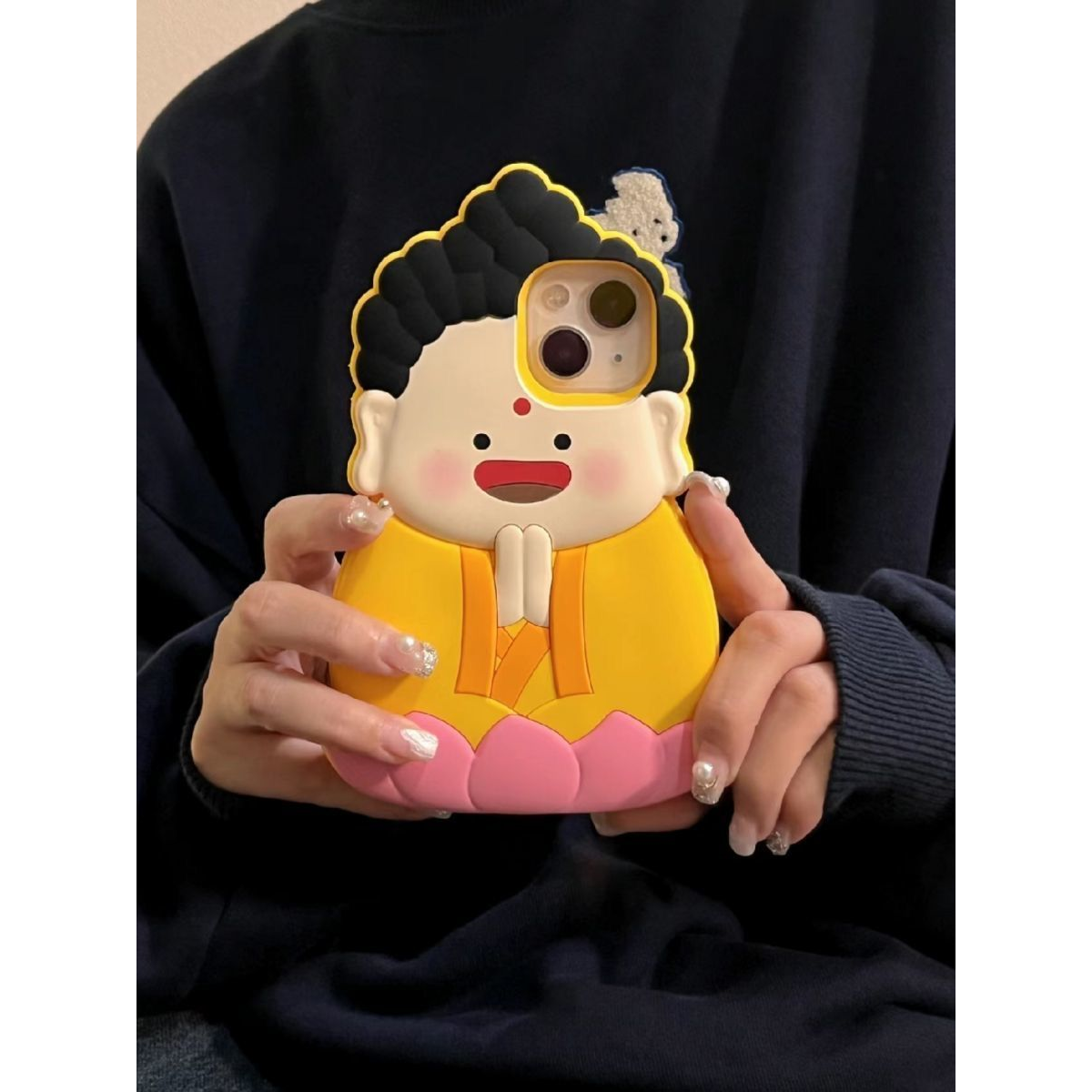 立体硅胶观音如来适用苹果15手机壳iPhone13新款14promax软12女11