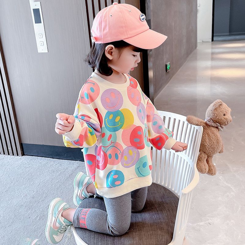 么么新款女童秋季休闲套装2024新款韩版女宝宝小童春秋儿童洋气秋