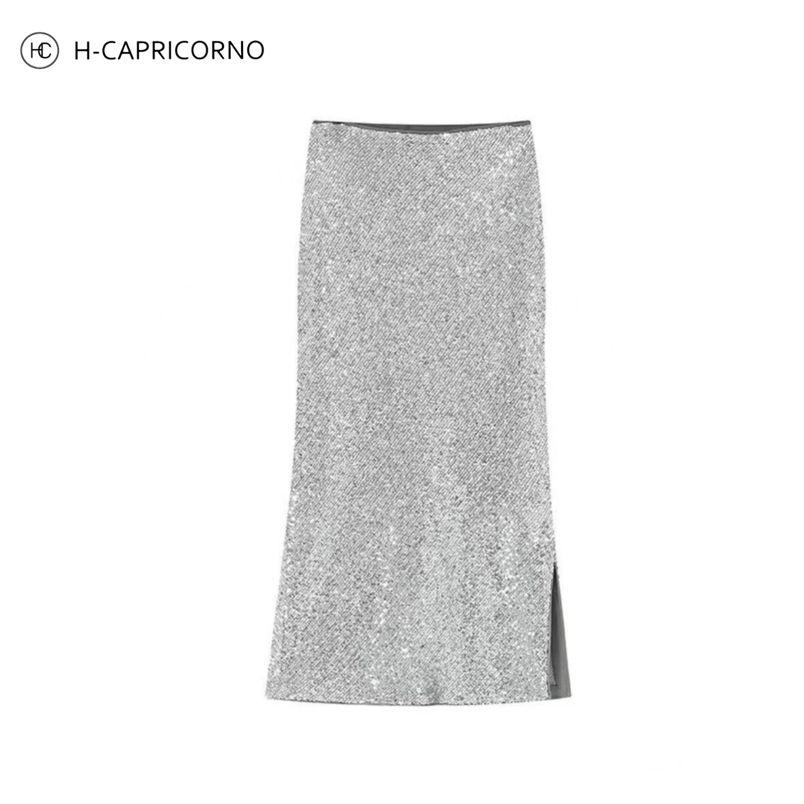 H-CAPRICORNO鱼美人波光轻都市氛围系朦胧浪漫珠片纱亮片半裙