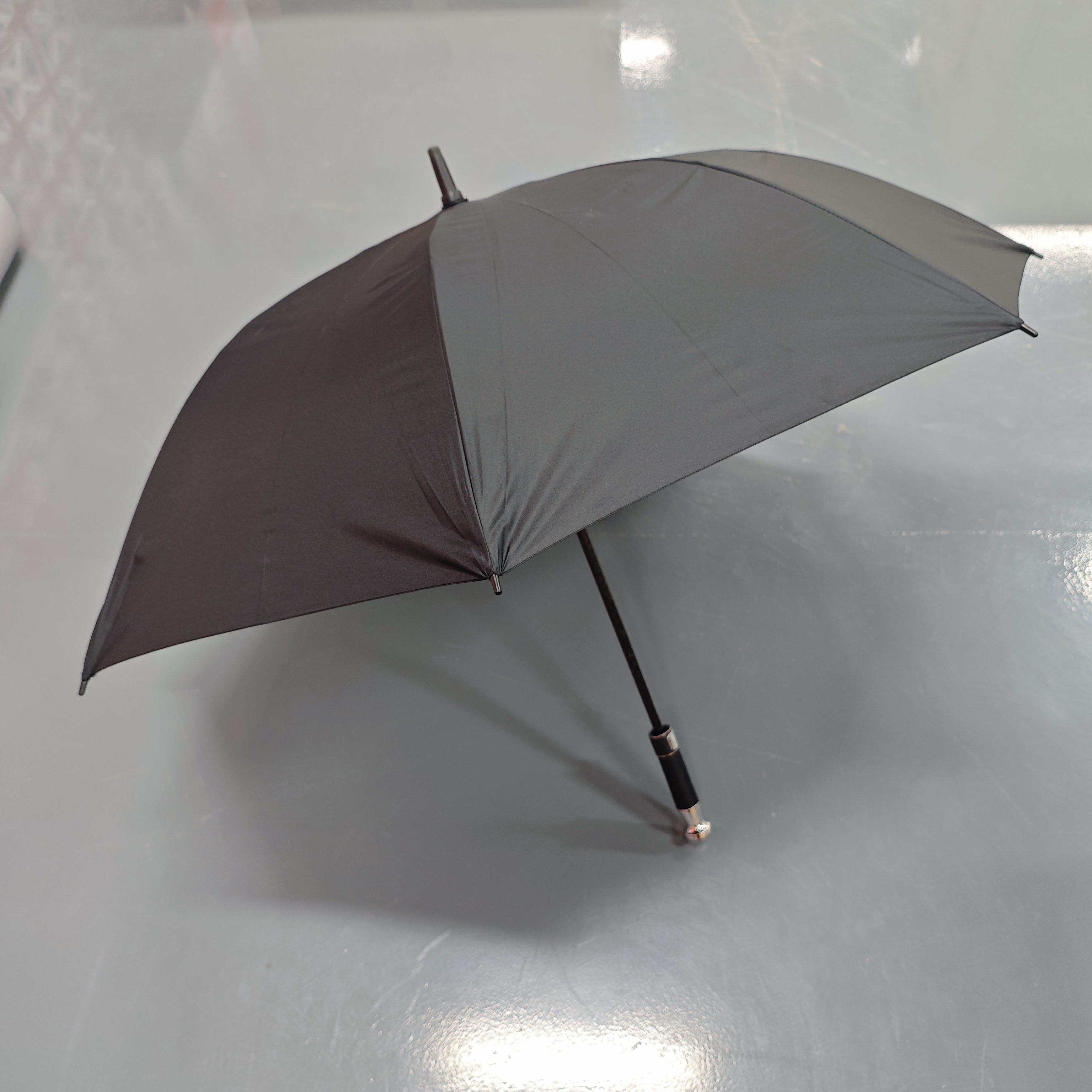 【主播补贴】大号半动雨伞两用长柄加固黑胶加厚【通用】