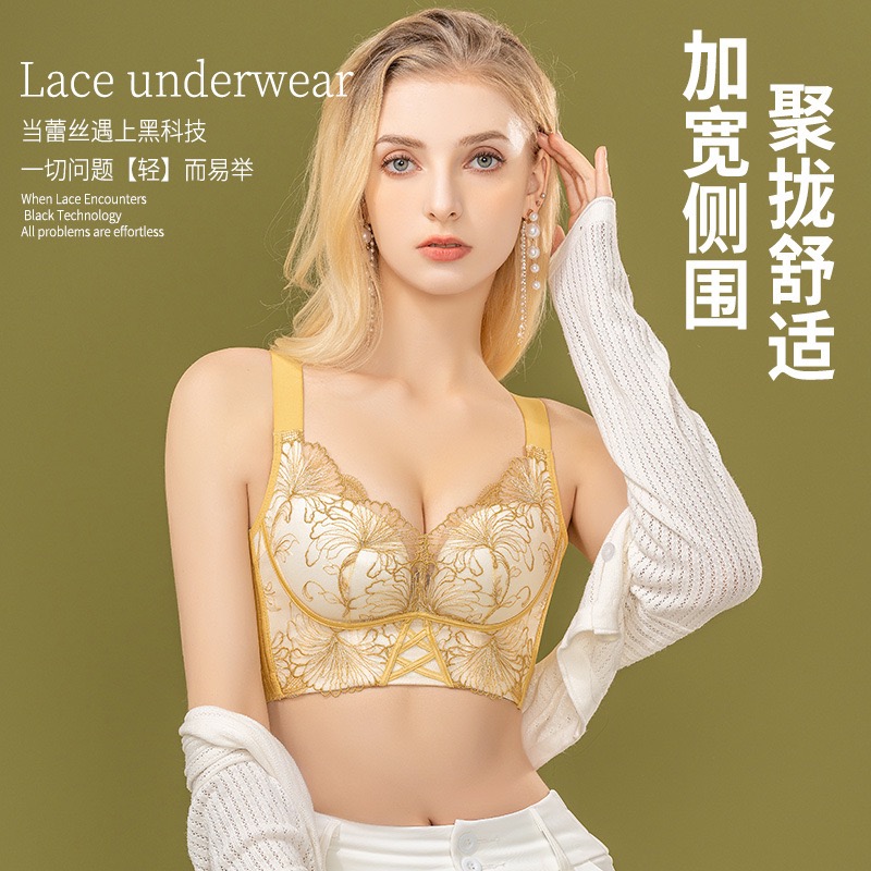 【主播补贴】宫廷性感小胸文胸蕾丝刺绣调整型收副乳上托聚拢女内衣