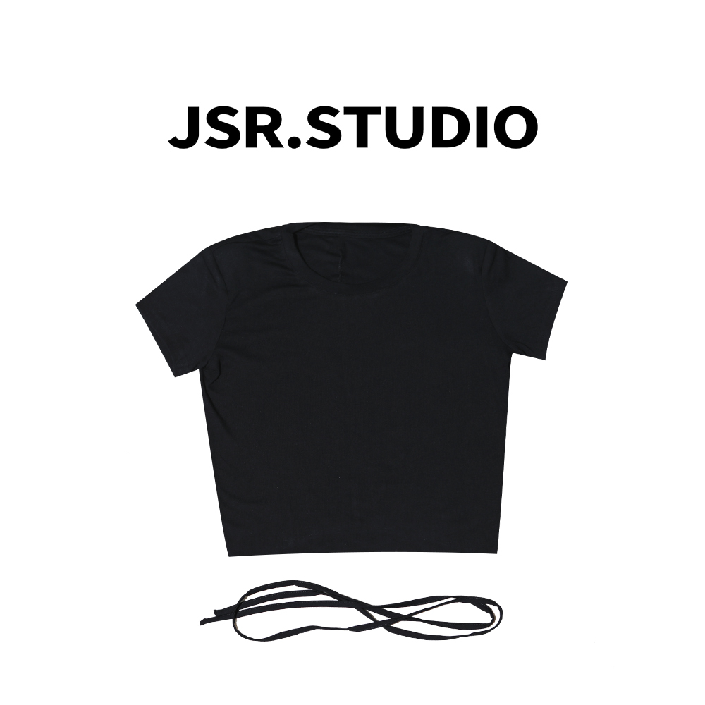  JSR 然然私服 【一眼心动】多种穿搭纯色T桖圆领短袖女夏季