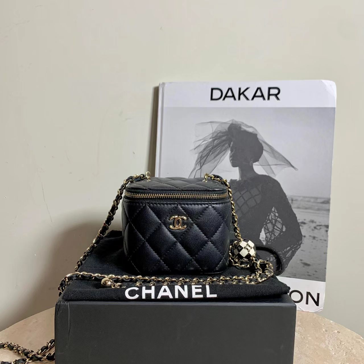99新 Chanel/香奈儿 壹臻/23C黑金足球金球min盒子77786169