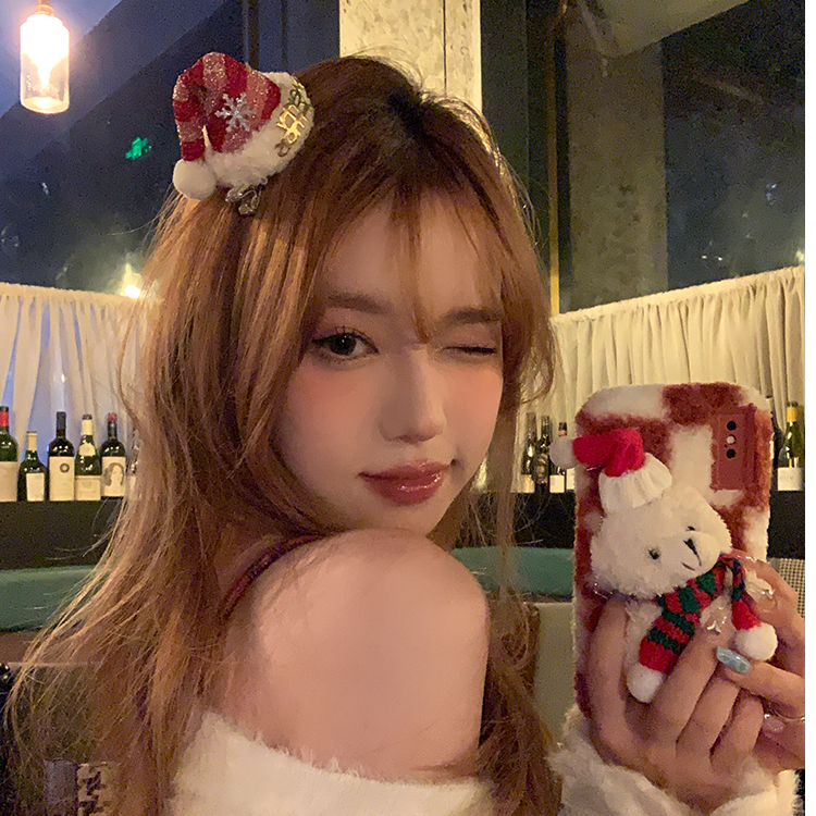 圣诞节帽子发箍发夹头饰女2025新款cos装扮配饰品甜美发卡发饰品