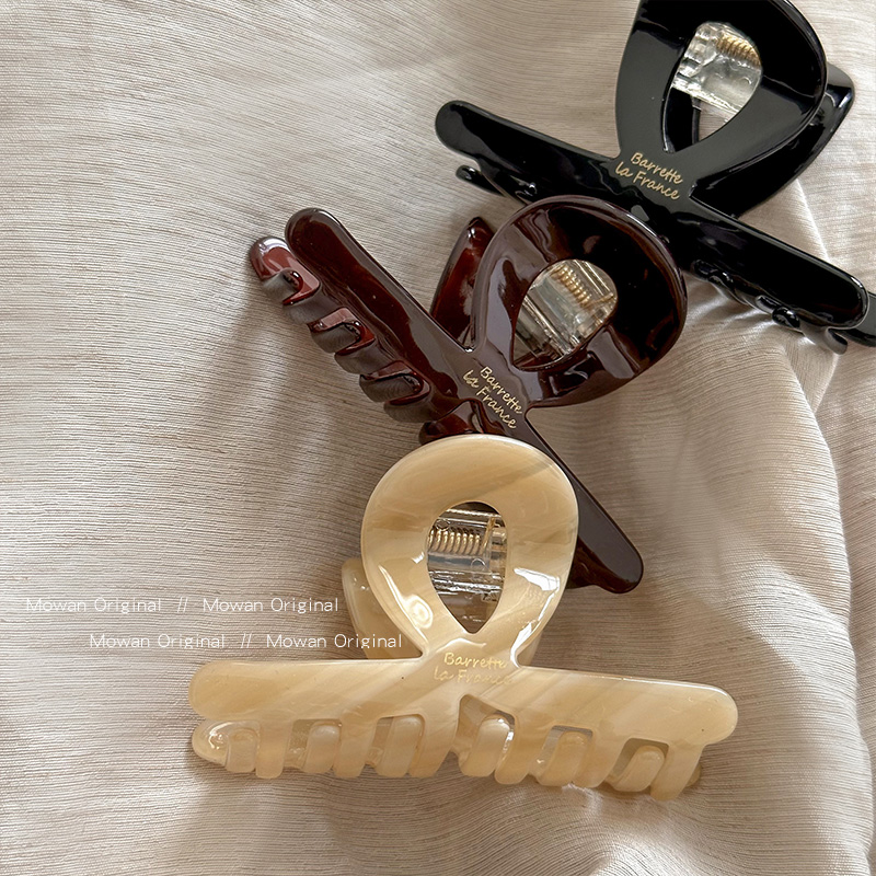 醋酸小号发夹女后脑勺半扎发鲨鱼夹高级感发抓夹子夏季简约头饰品