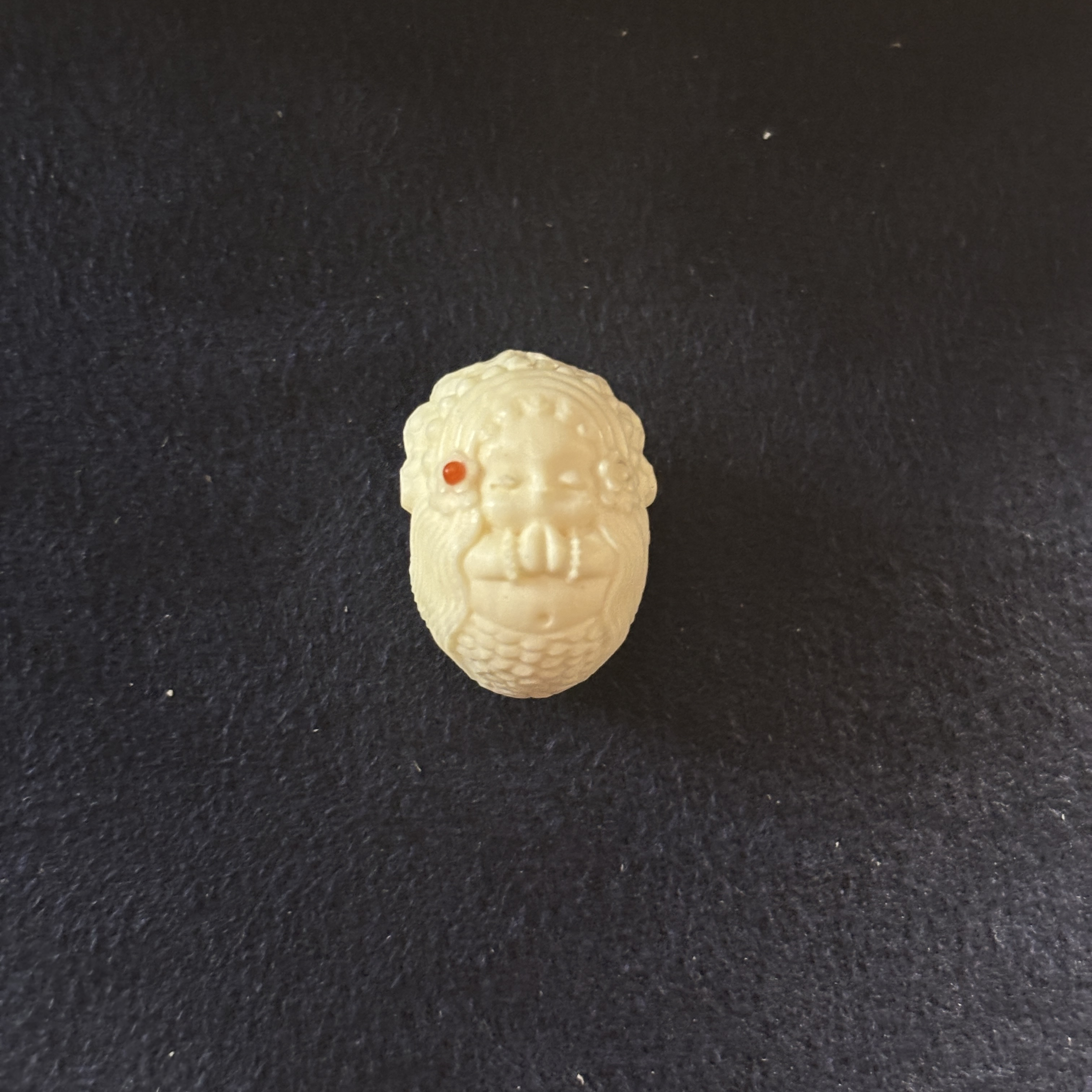 88b天然猛犸牙美人鱼可搭配手串DIY 支持复检