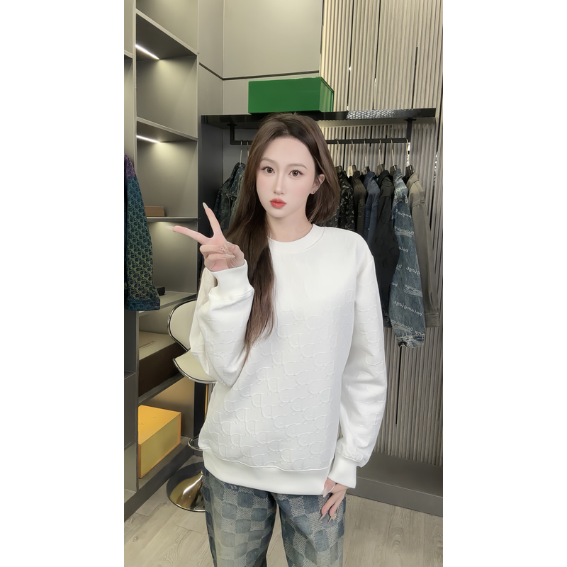 【怡宝专属】2024秋季新款百搭时尚潮流圆领卫衣1705