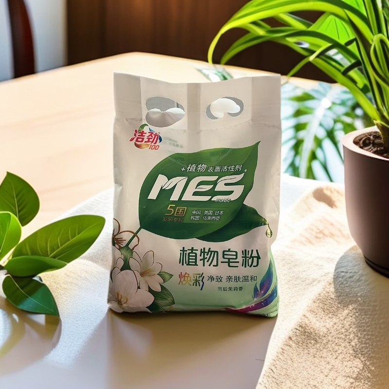 洁劲100植物皂粉650g