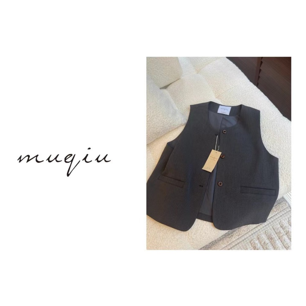 【清仓】青慕知湫 【布雷红茶】～ 秋冬百搭西装马甲