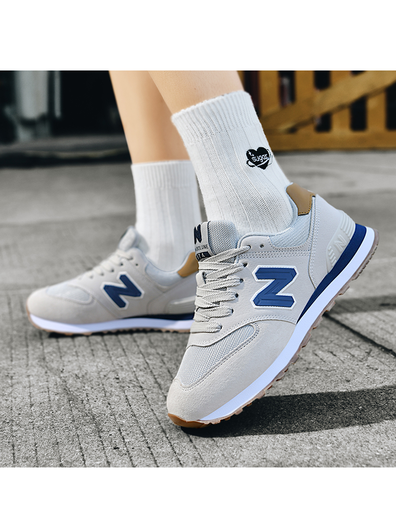 NEW BOLUNE/新百伦秋季夏季休闲跑步鞋男士时尚百搭软底轻便网面