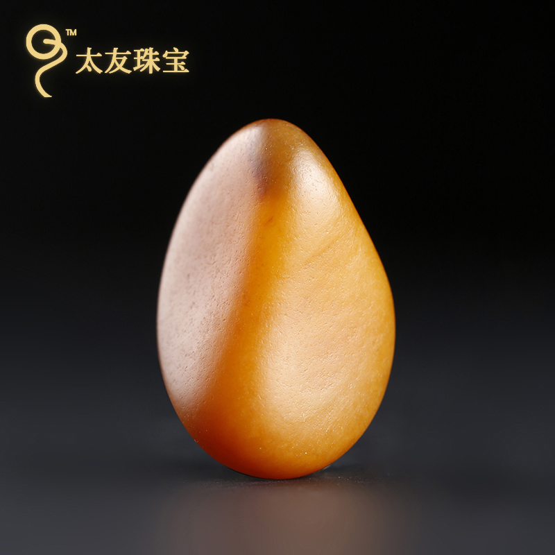 太友和田玉天然戒面玉石古玩文玩5.1g|22*15*11mm