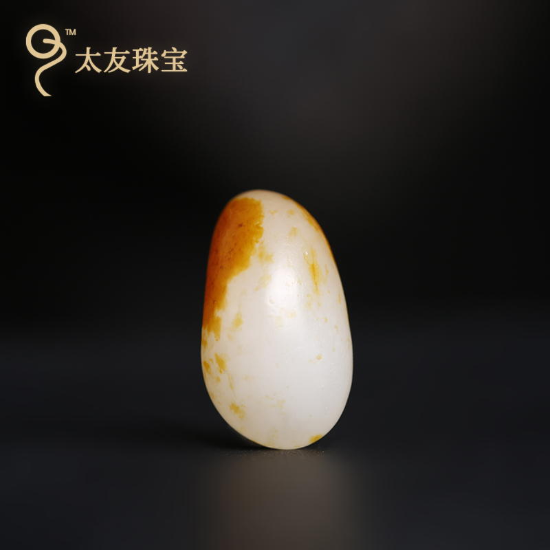 太友天然和田玉文玩戒面珠宝2.1g|16*9*9mm