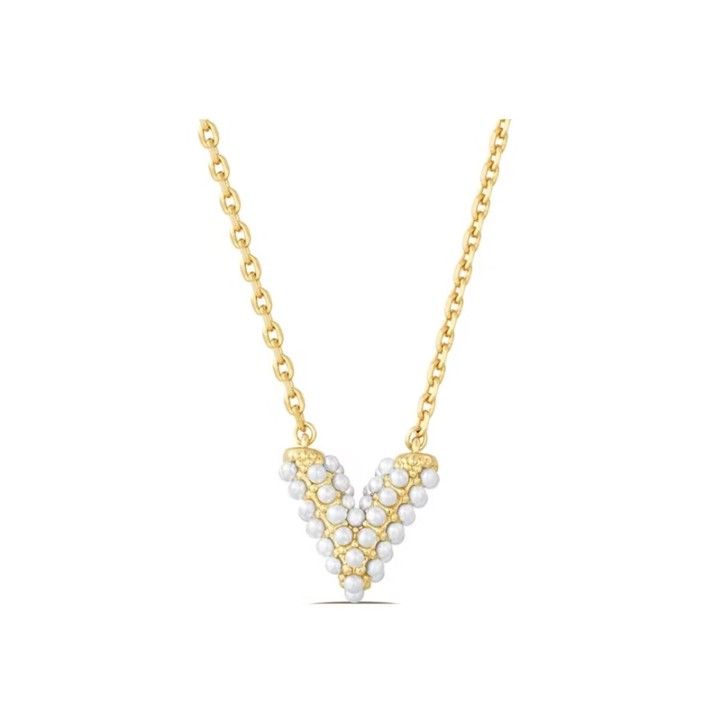 FXM/梓珊 合金项链 老花V珠珠项链  ZH-B331