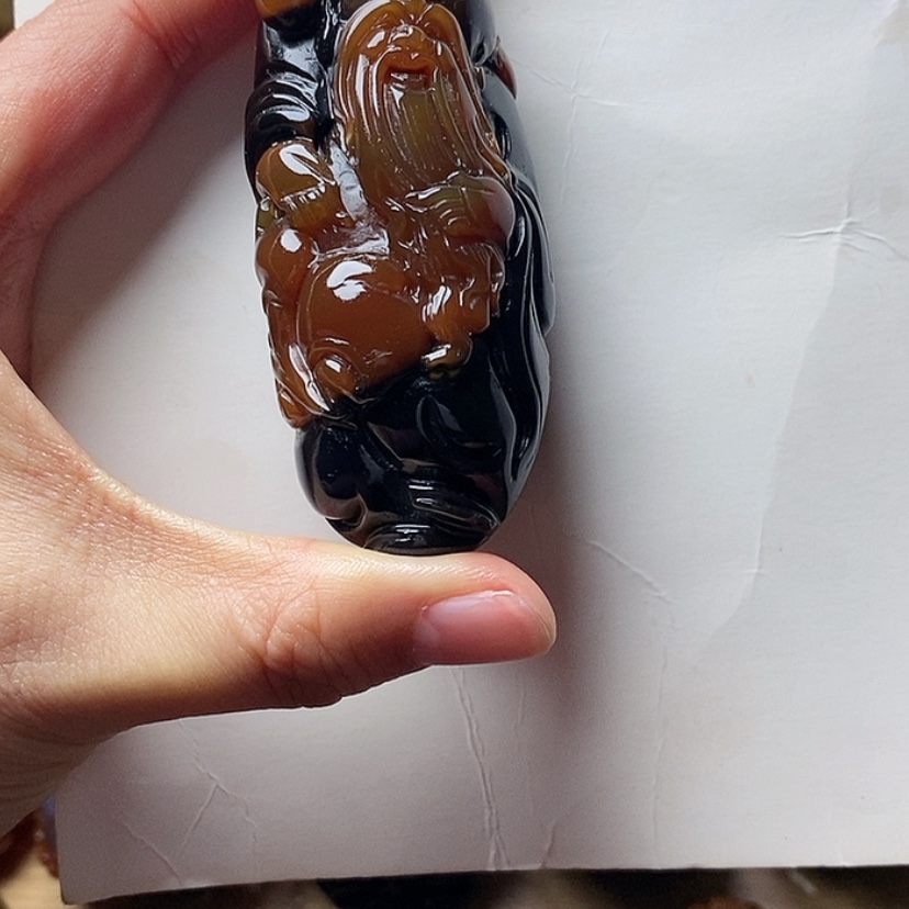 【闪购商品】玛瑙/玉髓手把件未镶嵌徐