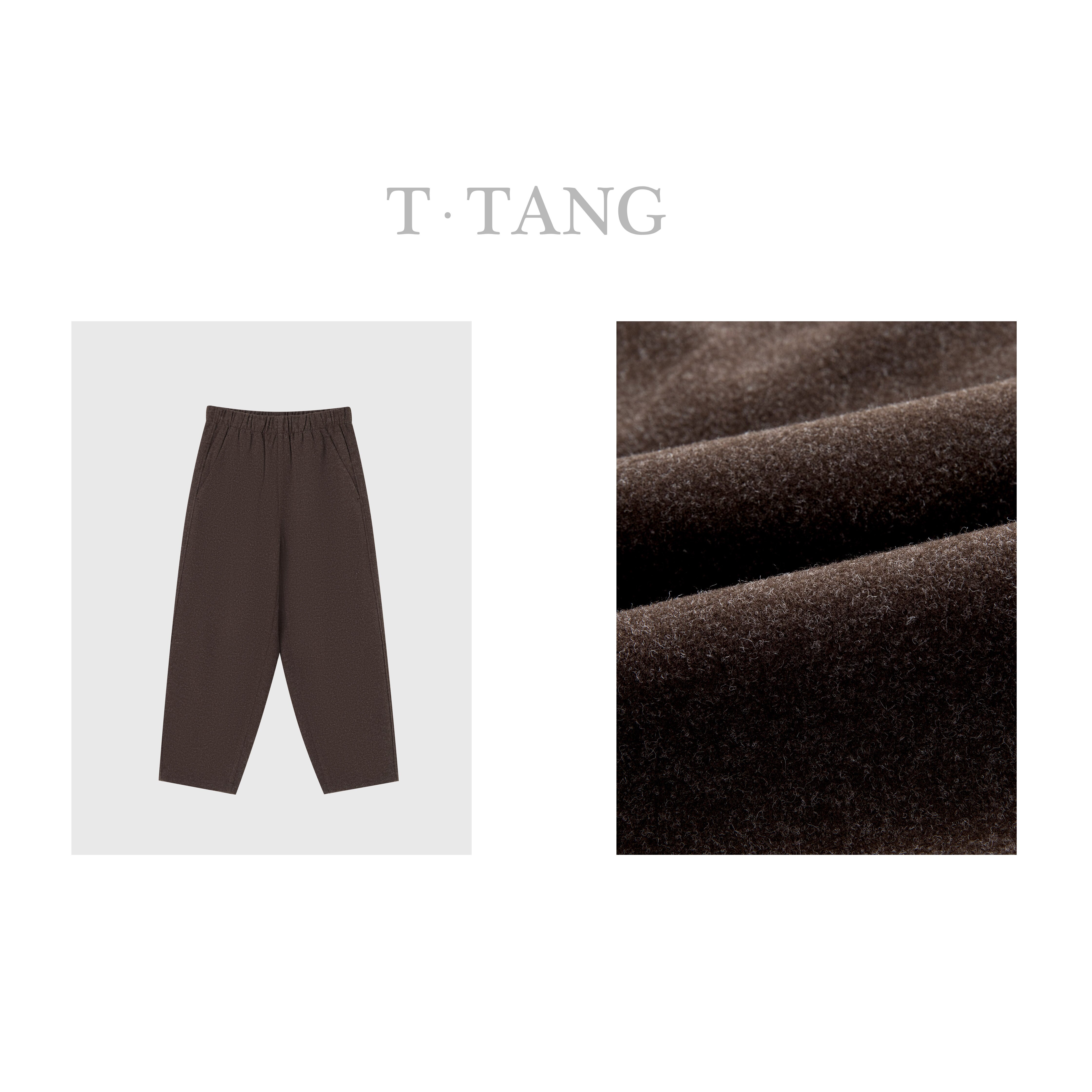 FL秋冬加厚保暖320g进口双面呢抗风抗起球亲肤柔软气球裤【6811】