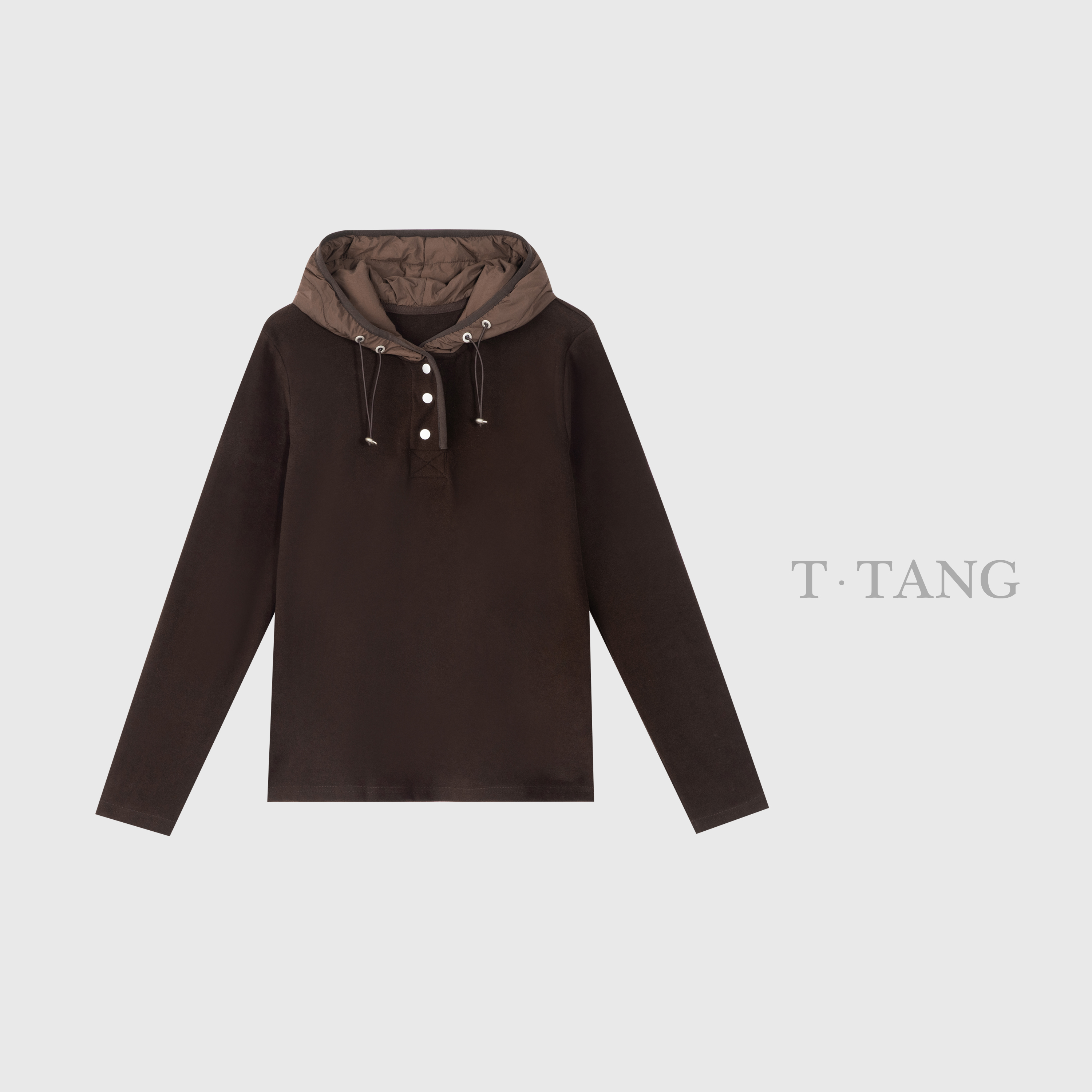 FL秋冬300g双面色拉姆澳绒休闲宽松拼接防水帽衫【6085】