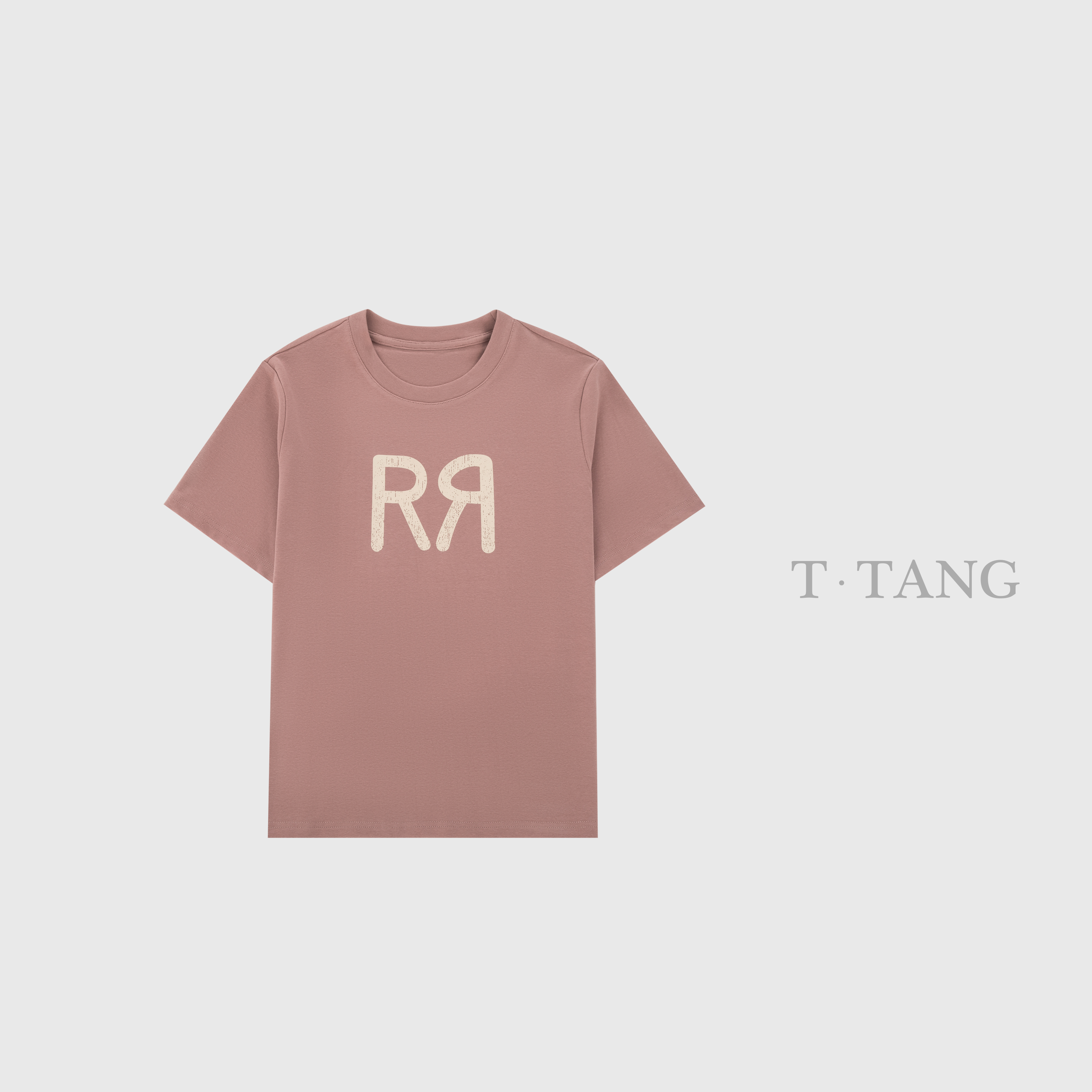 夏季新款260g赛罗棉（哑光开裂印花）洋气百搭休闲宽松半袖【6170】TT