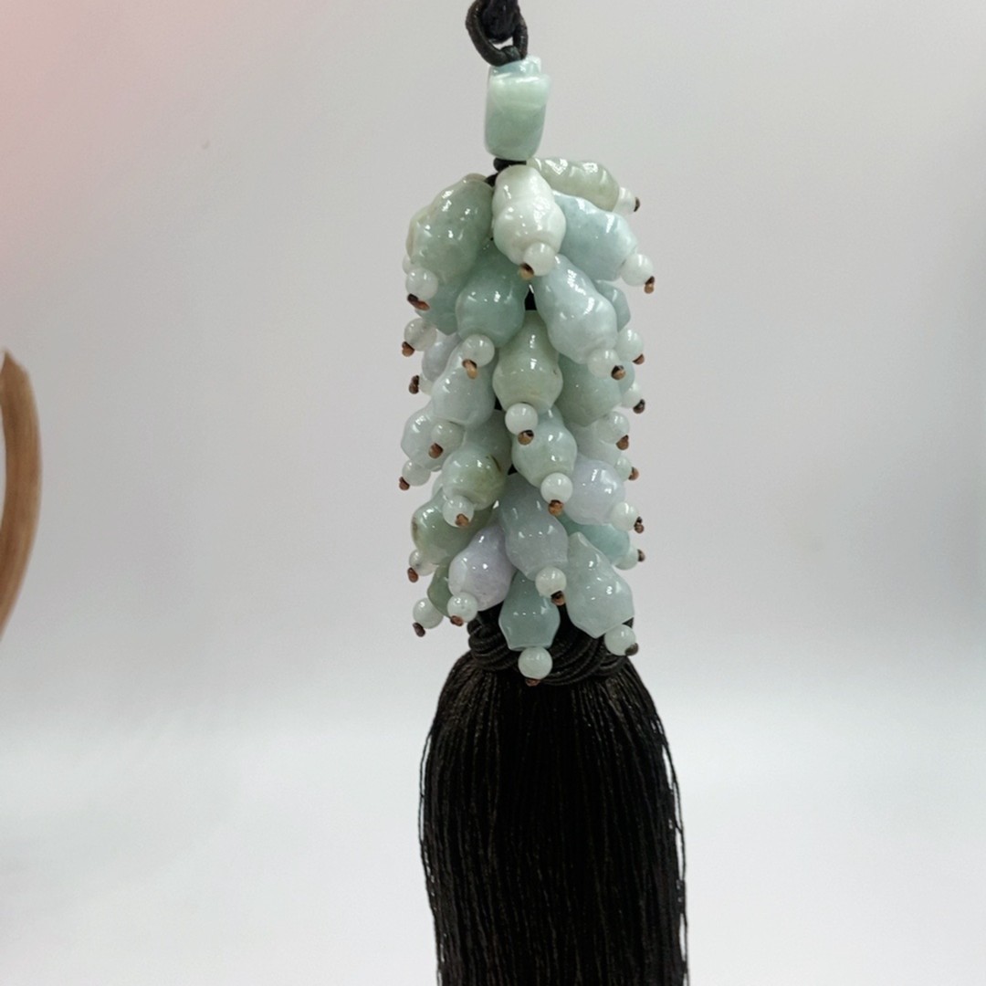 来隆巷天然翡翠玉葫芦汽车挂件饰品