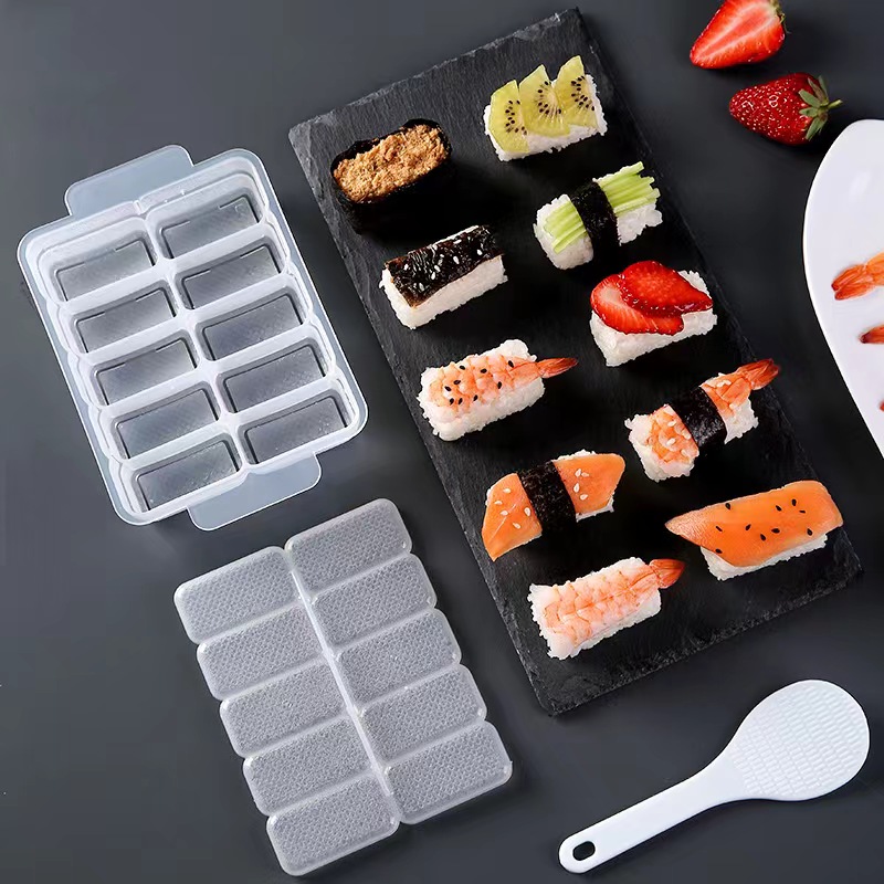 商用军舰寿司模具10连体做手握饭团紫菜包饭