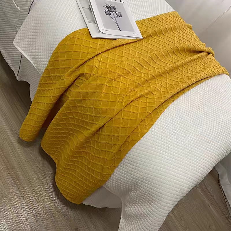 美容院床旗盖毯午休毯纯色高端大尺寸百搭按摩理疗SPA夏季透气