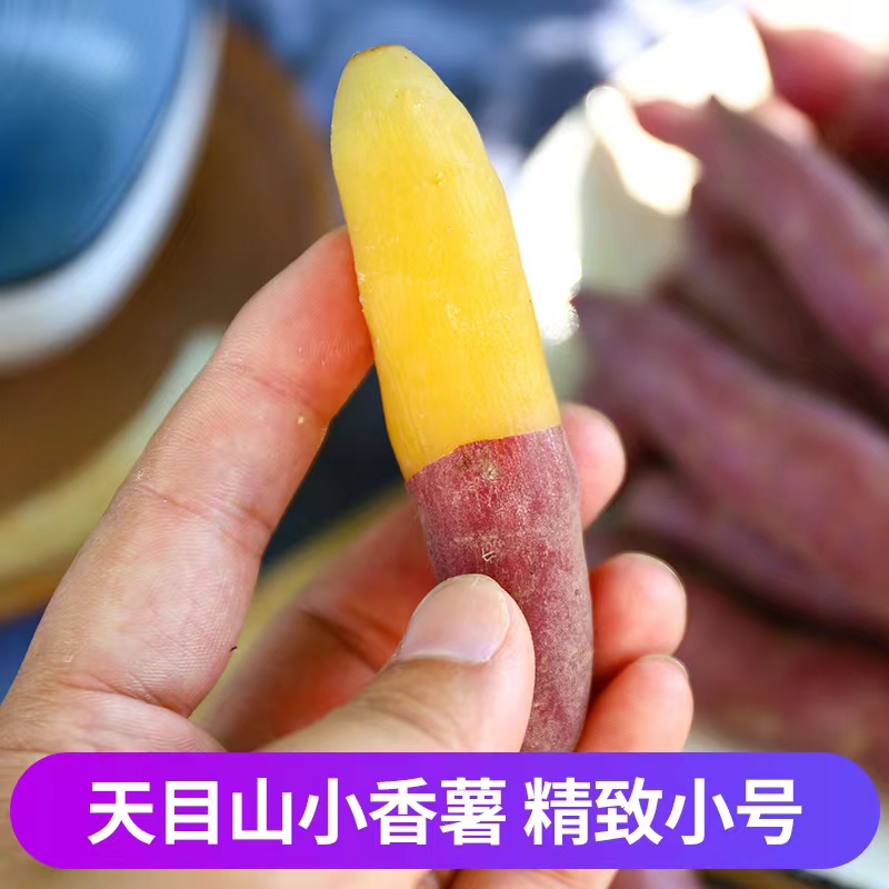 临安天目山小香薯手指薯新鲜农家自种红薯地瓜5斤红薯小香薯皮薄