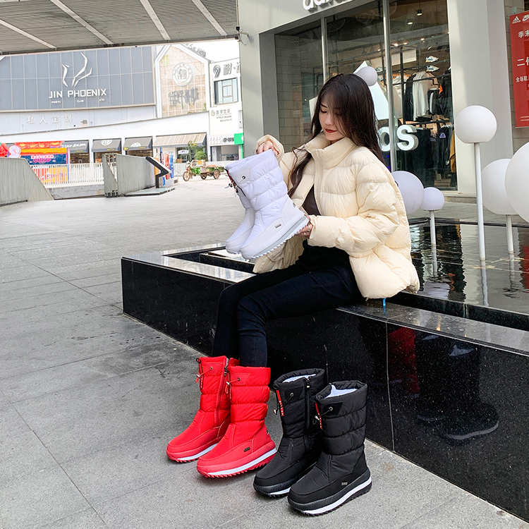 （自播）加厚高筒雪地靴女冬季轻便加绒防滑保暖女学生棉靴子