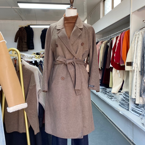 加厚羊毛大衣女中长款气质显瘦双面呢外套腰带高级感修身羊绒大衣