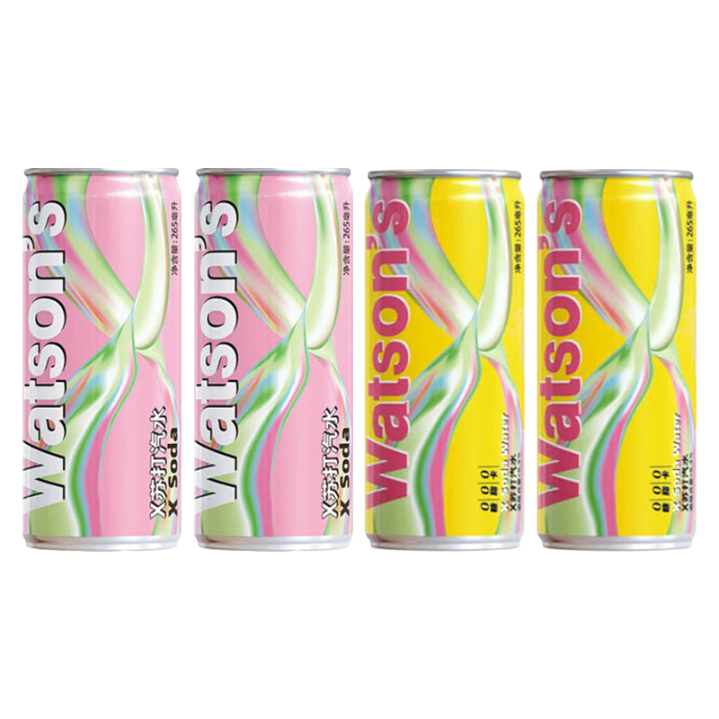 屈臣氏汽水随机4罐