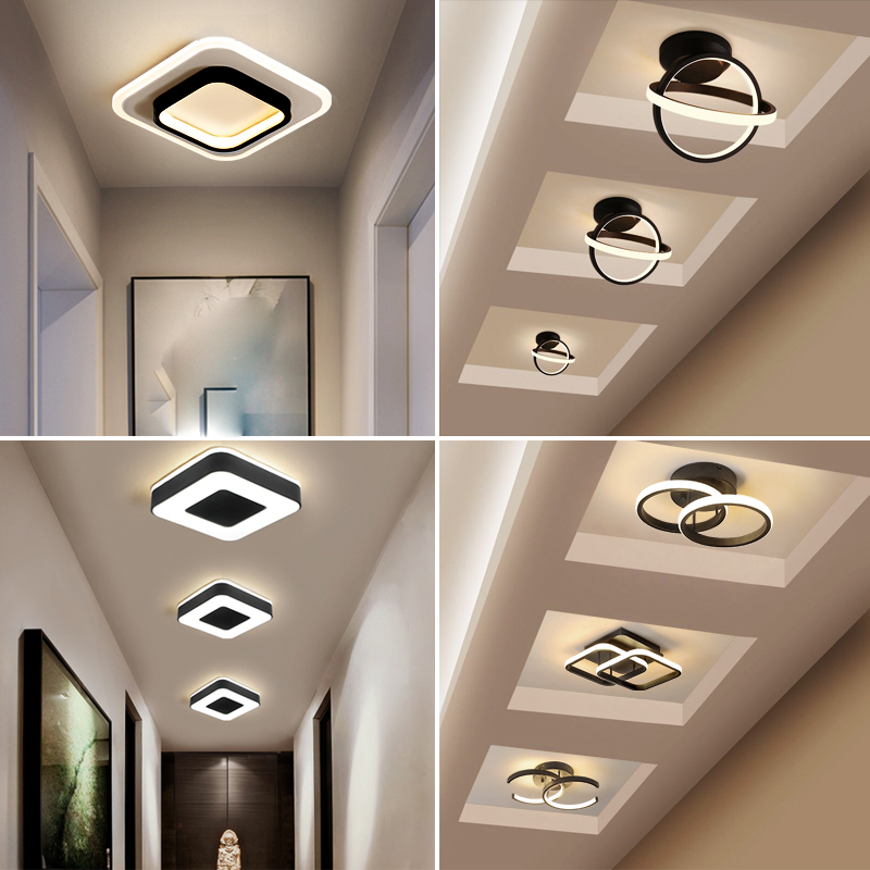 过道灯 走廊灯简约现代led玄关吸顶灯创意个性阳台灯走道通道灯具