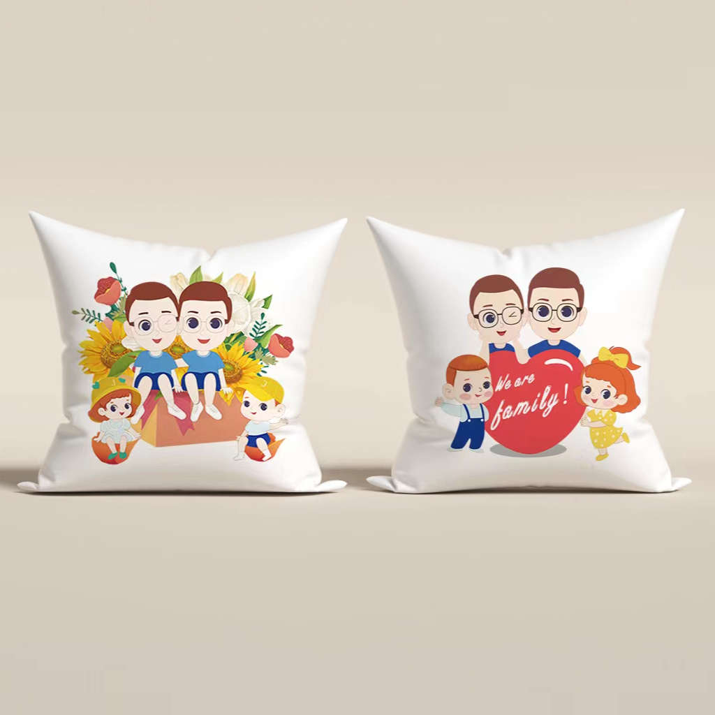 凯凯优选 定制款 柠檬可乐一家四口抱枕