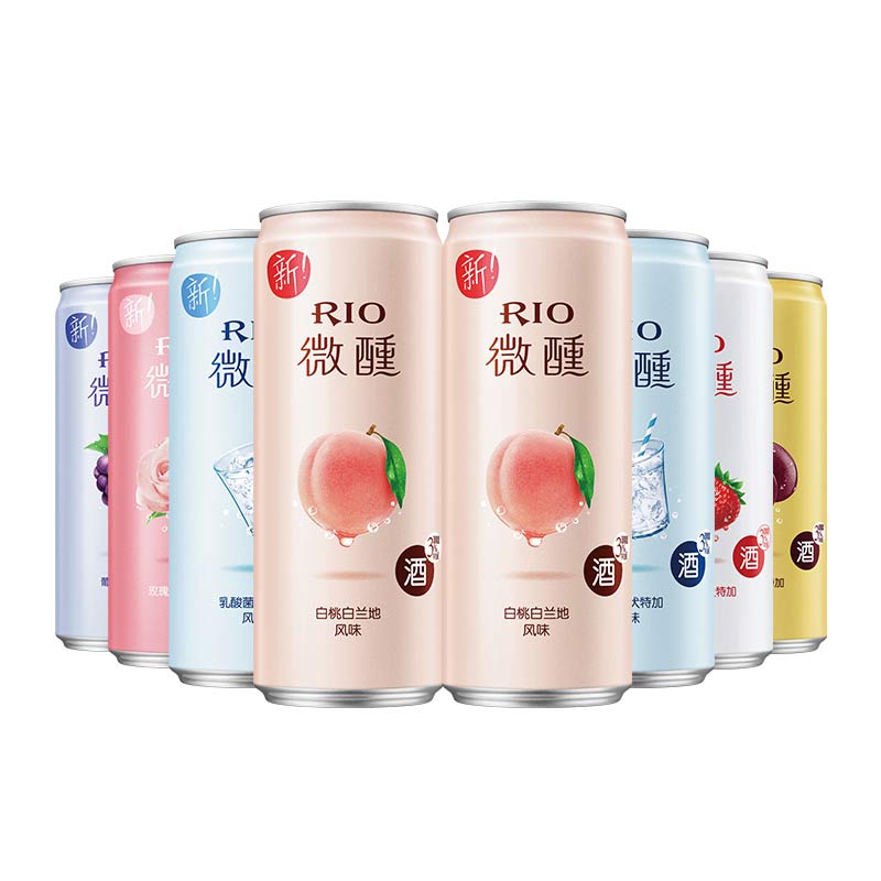 RIO锐澳预调鸡尾酒微醺系列330ml*8女士晚安酒果酒洋酒易拉罐