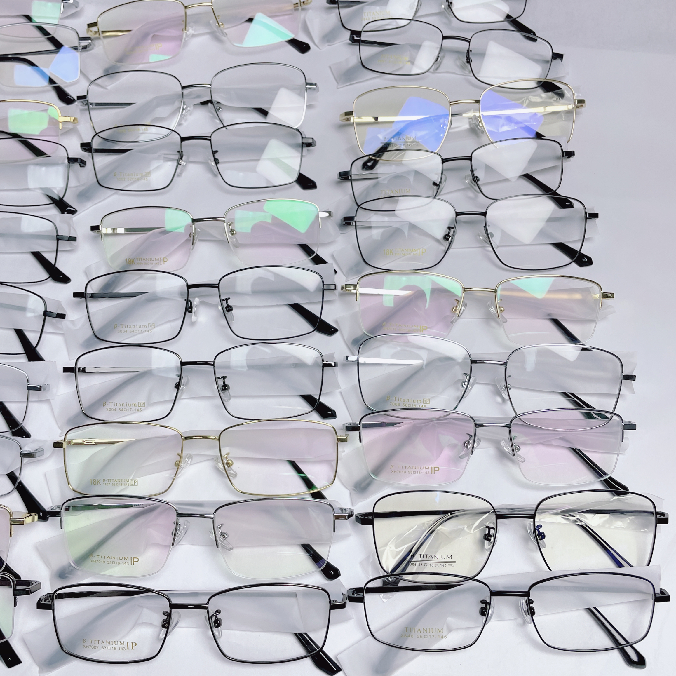 男士男款商务18K眼镜IP电镀全框半框福利活动款眼镜架方框时尚