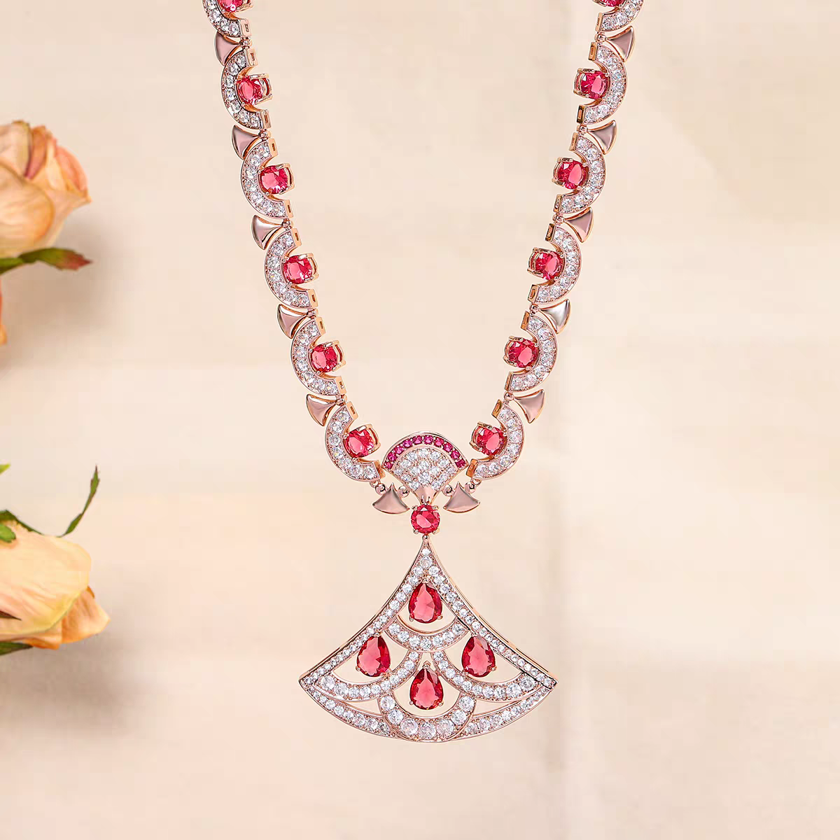 18K金镶嵌轻奢时尚百搭项链#3099