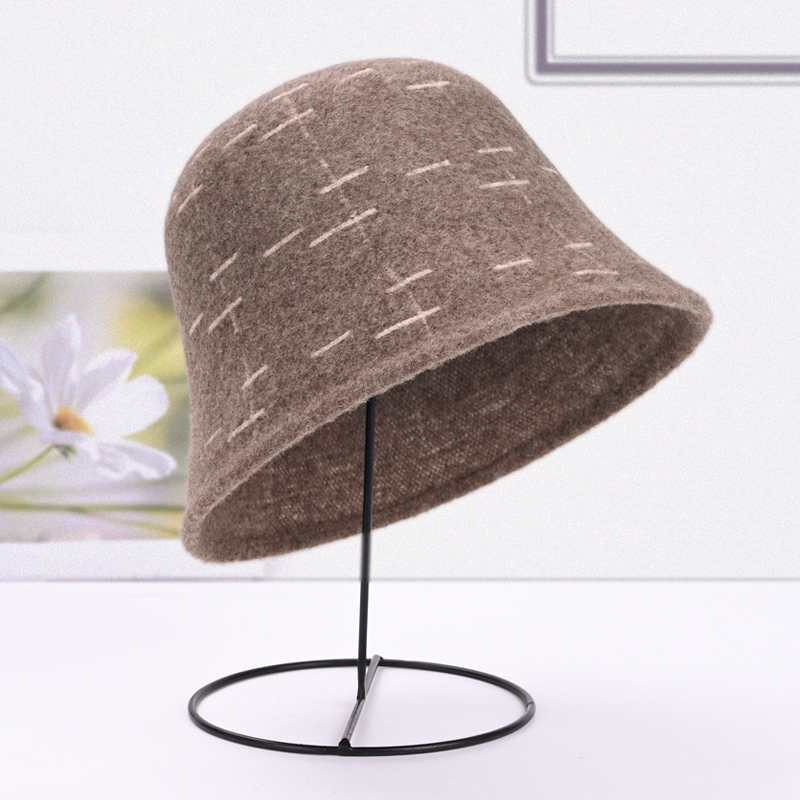 帽子女秋冬渔夫帽不规则时尚百搭礼帽复古盆帽水桶帽显脸小韩版潮