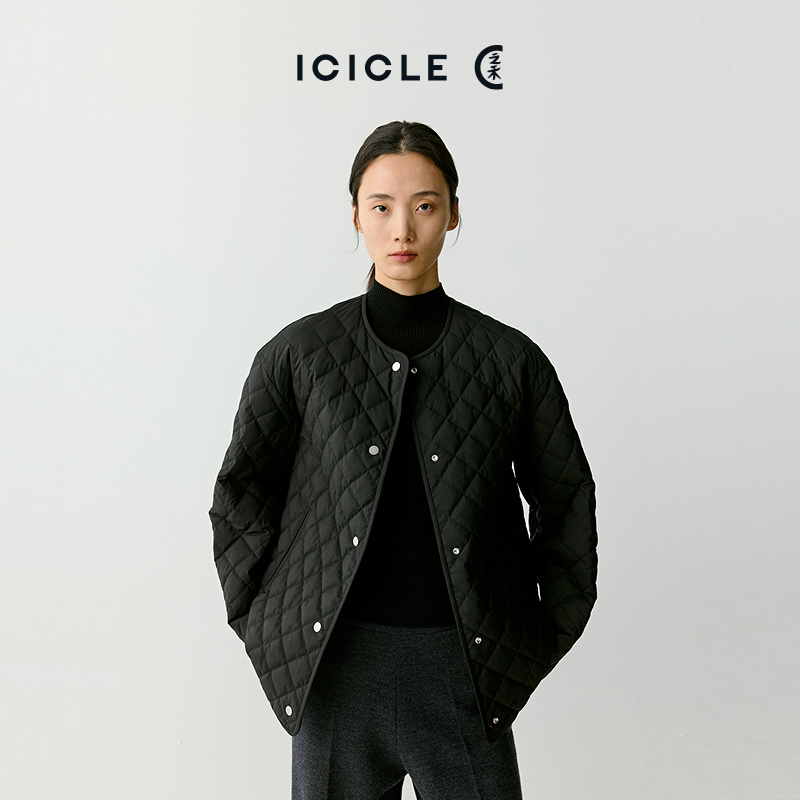 【露珠系列】ICICLE之禾女装丝羊毛平纹布羽绒服大衣1764