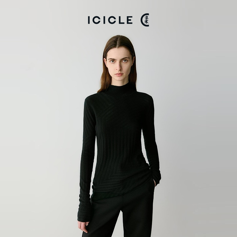 ICICLE之禾女装水溶性羊毛套头针织衫1851