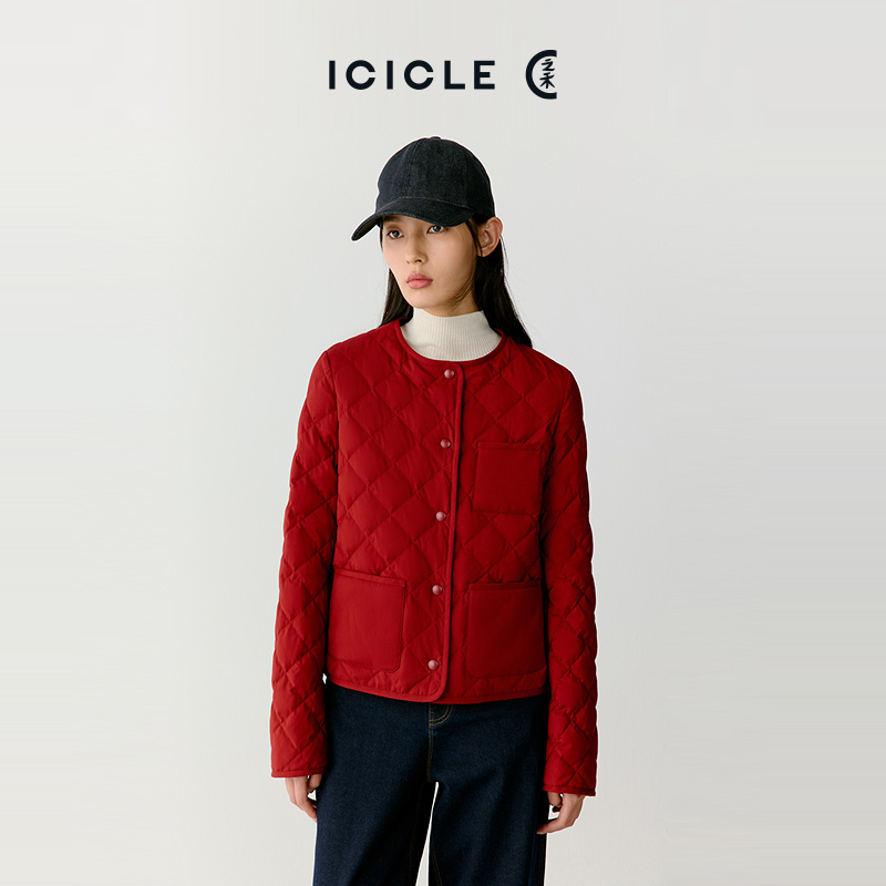 【节日系列】【HUG羽绒服】ICICLE之禾女装羊毛羽绒服1361