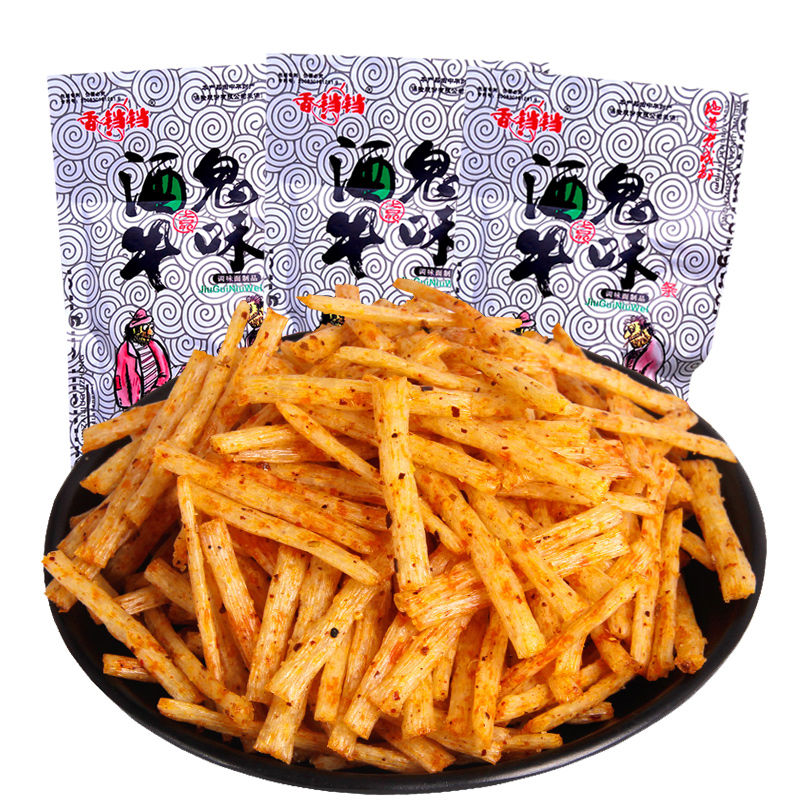 香铛铛酒鬼手撕牛肉味辣条 8090后怀旧麻辣条零食品儿时