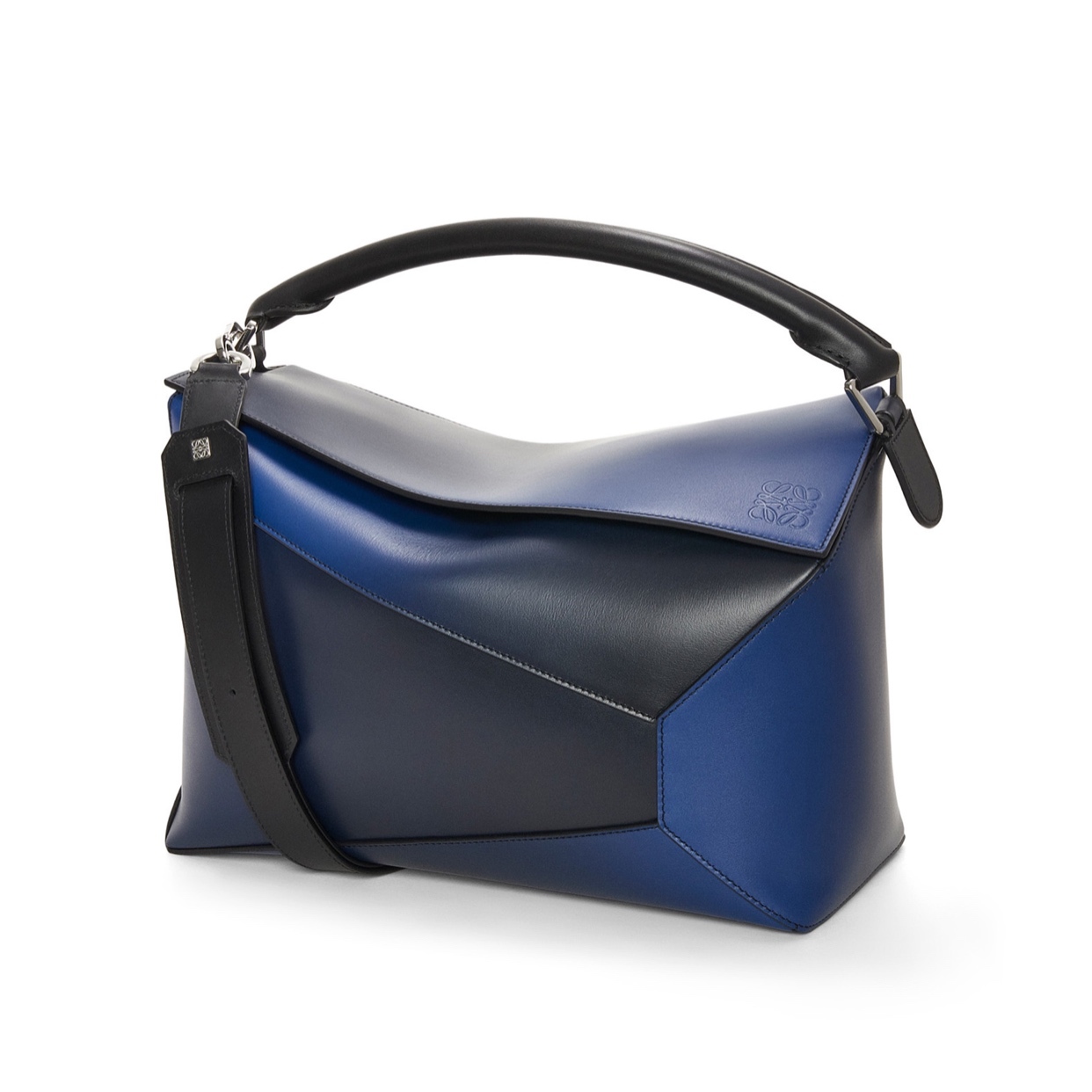 99新 LOEWE/罗意威 98新渐变色Puzzle大号4813几何包斜挎包男包