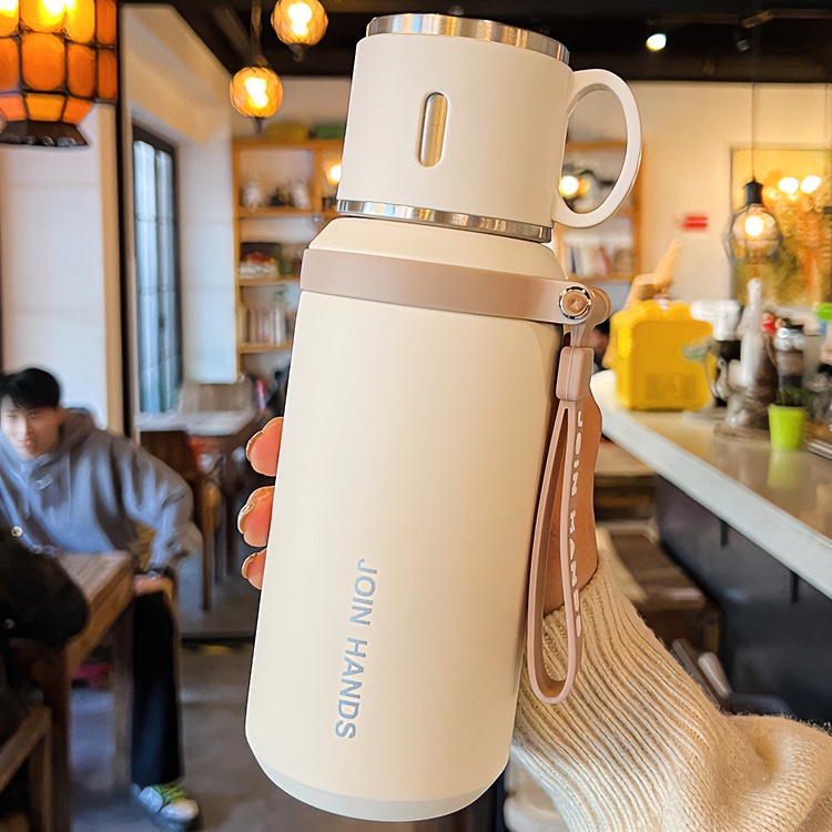 冬季保温杯女士2025新款316不锈钢水杯学生上学专用杯子男生泡茶