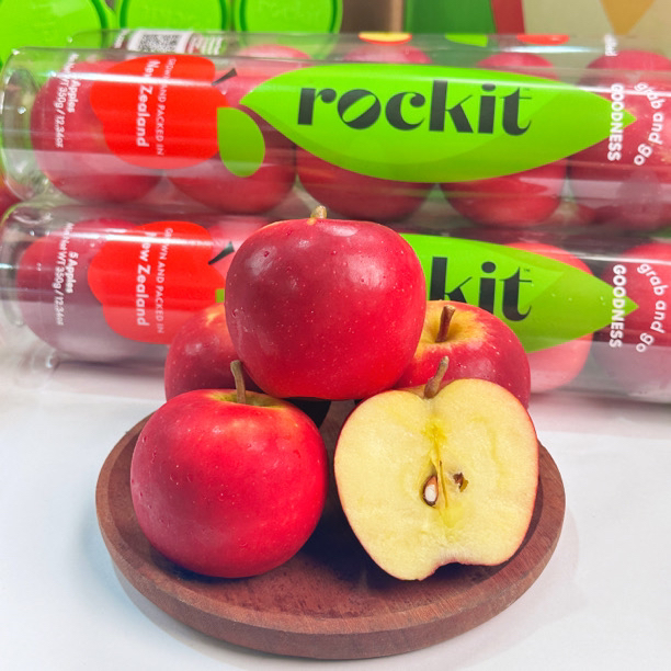 新西兰Rockit火箭苹果3筒起350g/筒不打蜡脆甜香新鲜水果